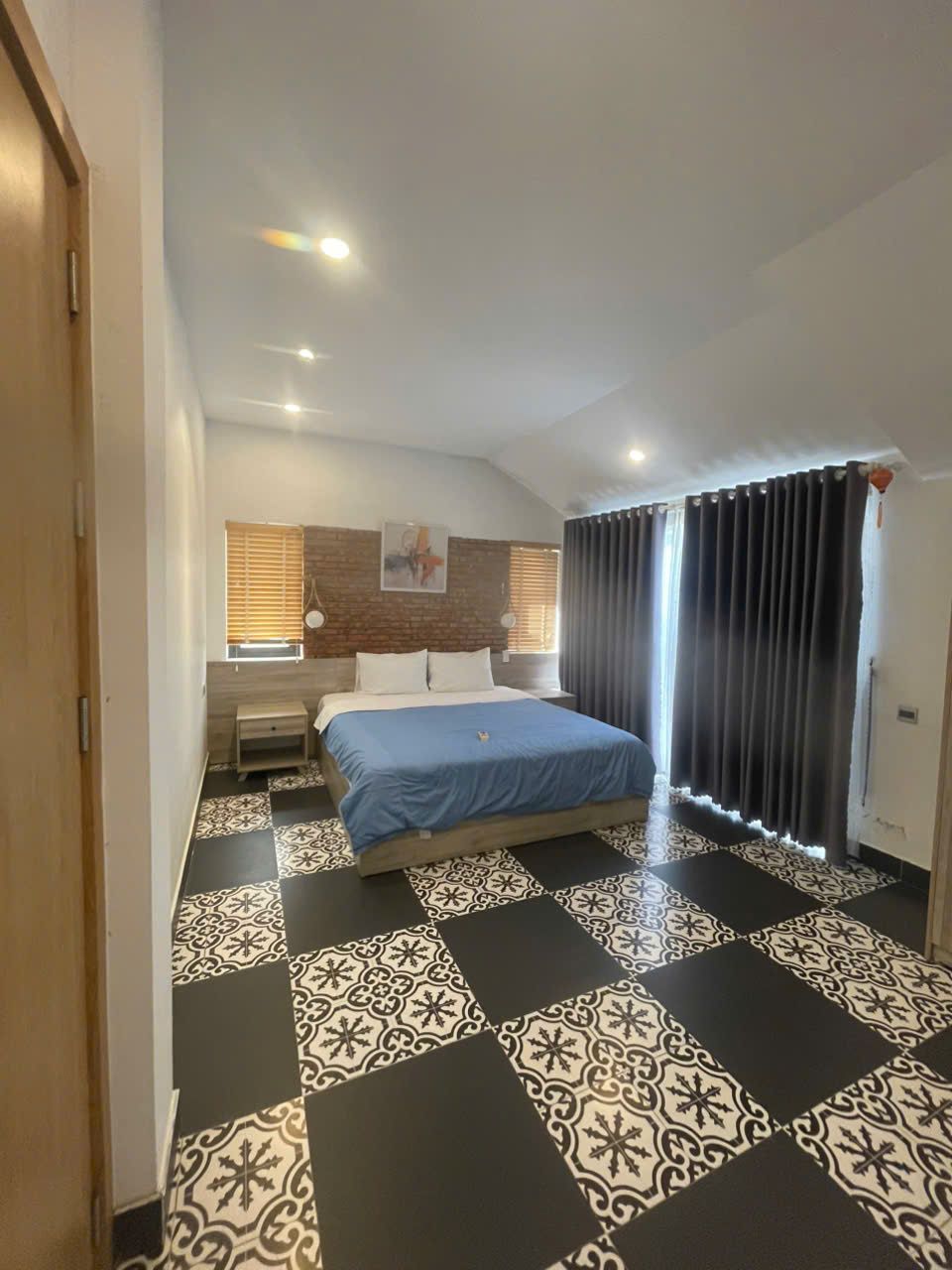Top-floor one-bedroom, Building B: Bedroom