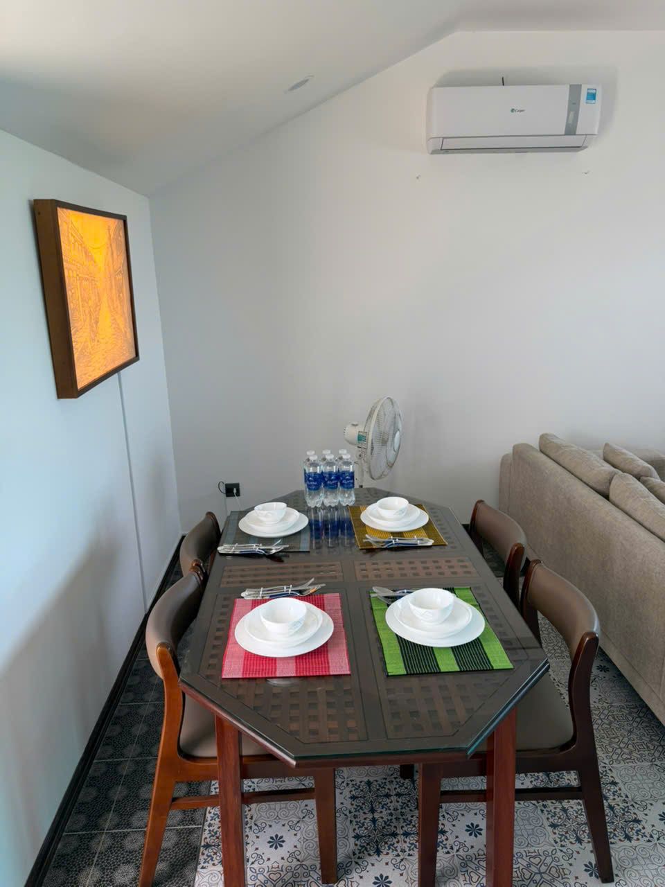 Two-bedroom, Building A: Dining table